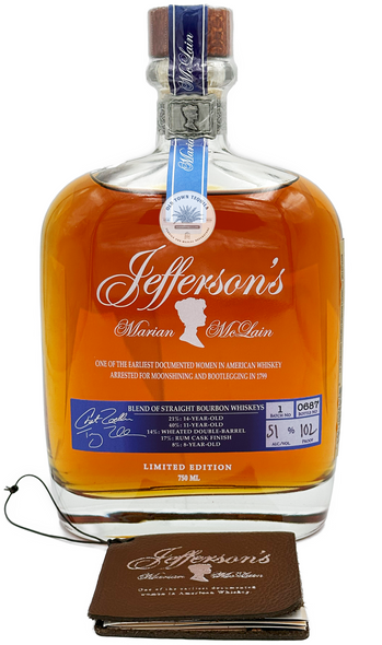 Jefferson’s Marian McLain Blend Bourbon Whiskey