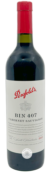 Penfolds Bin 407 Cabernet Sauvignon 2012