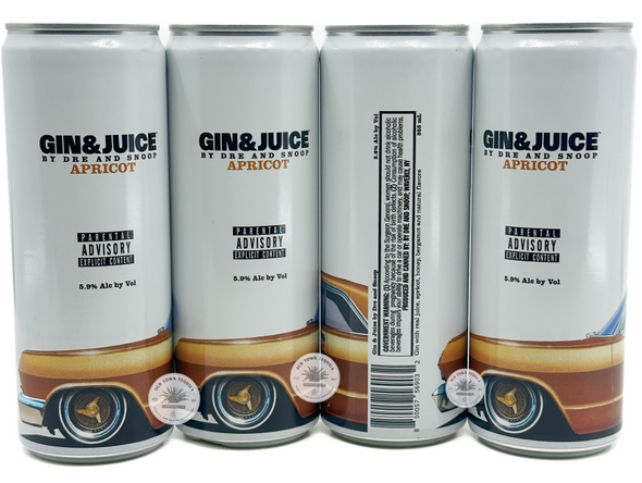 Gin & Juice Apricot By Dre And Snoop 4 Pack 355ml Gin & Juice Apricot By Dre And Snoop 4 Pack 355ml