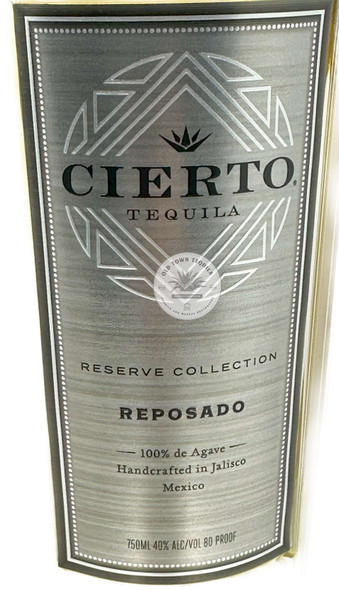 Cierto Tequila Reserve Collection Reposado
