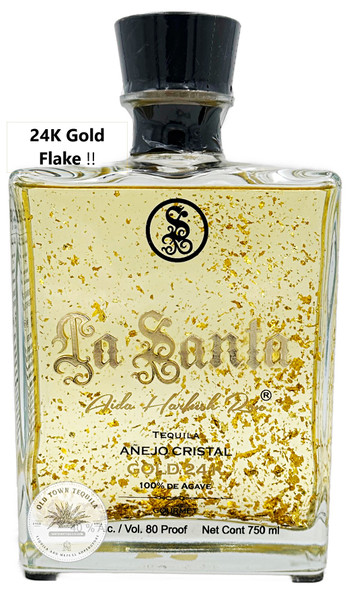 La Santa Tequila Añejo Cristal - Gold 24k