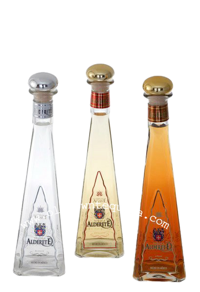 Tequila Alderete Set of three ( Anejo , Reposado and Blanco)