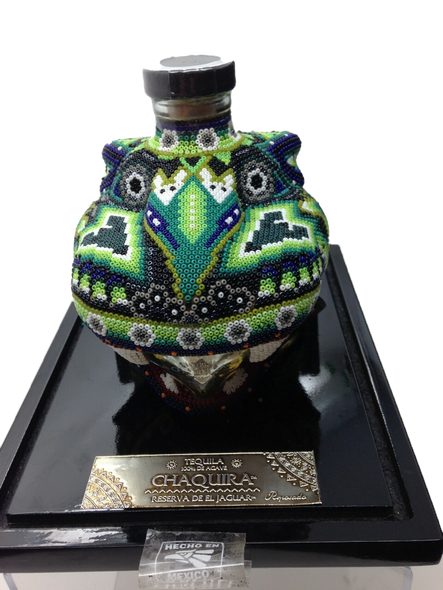 Chaquira Beaded Jaguar Reposado Tequila