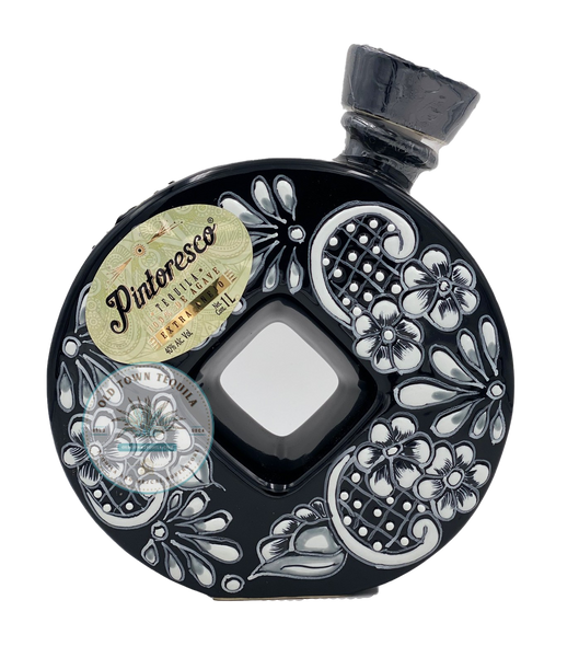 Pintoresco Extra Anejo Ceramic BLACK Round 1 Liter