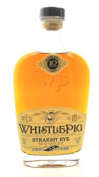 Whistle Pig 10 Year Old Straight Rye Whiskey