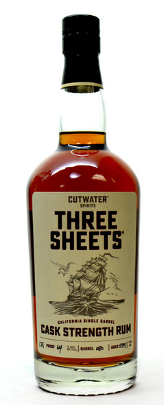 Three Sheets Cask Strength  Rum 5yr