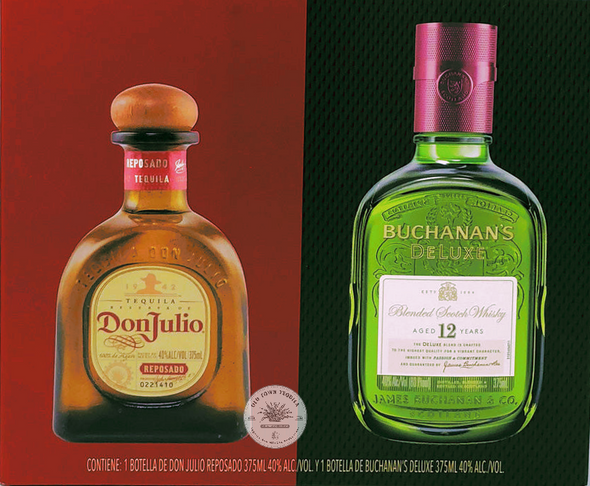 Don Julio Tequila & Buchanan Whiskey Dual Pack 375ml