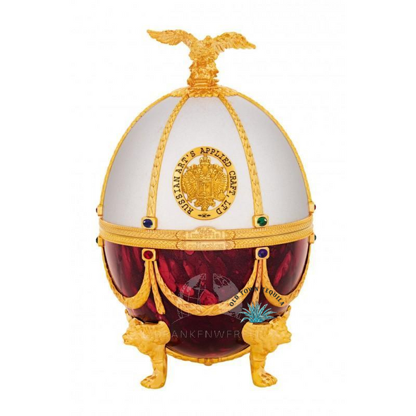 Imperial Collection Super Premium Vodka in Faberge Egg Red and White