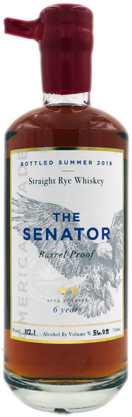 The Senator 6 Years Barrel Proof Straight Rye Whiskey
