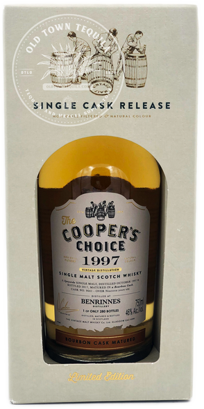 The Cooper's Choice 1997 Vintage Distillation Limited Edition Single Cask Release Single Malt Scotch Whisky