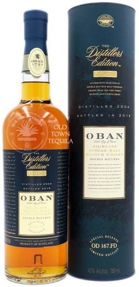 Oban Little Bay of Caves Highland Single Malt Scotch Whisky The Distillers Edition 2004 