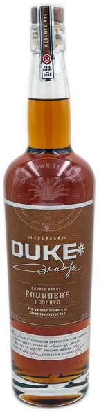 Duke Double Barrel Founder's Reserve Rye Whiskey 750ml