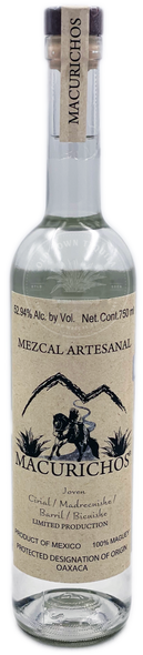 Macurichos Mezcal Joven Cirial/ Madrecuishe/ Barril/ Bicuishe Macurichos Mezcal Joven Cirial/ Madrecuishe/ Barril/ Bicuishe