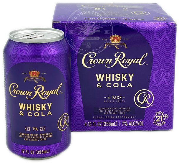 Crown Royal Whisky & Cola 4 Pack 