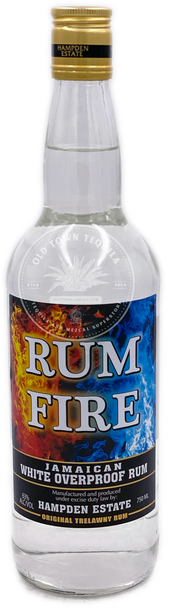 Rum Fire Jamaican White Overproof Rum 750ml