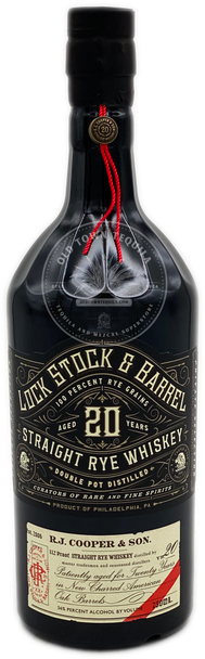 Lock Stock & Barrel Limited Release 20 Year Straight Rye Whiskey 