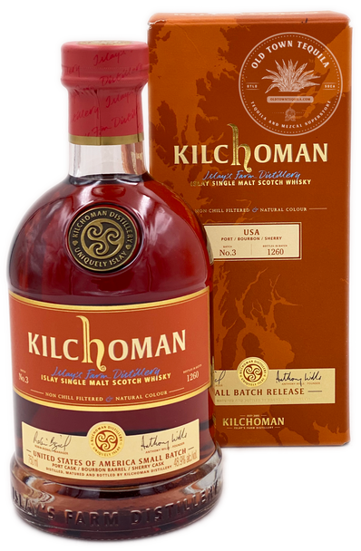 Kilchoman Islay Single Malt Scotch Whisky  USA Small Batch No. 3