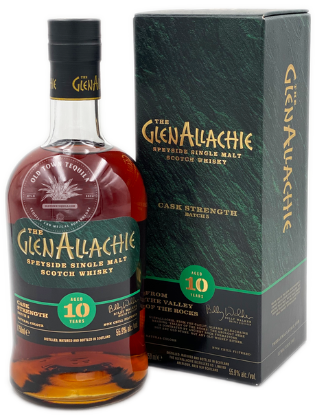 The GlenAllachie Cask Strength 10 Year Speyside Single Malt Scotch Whisky