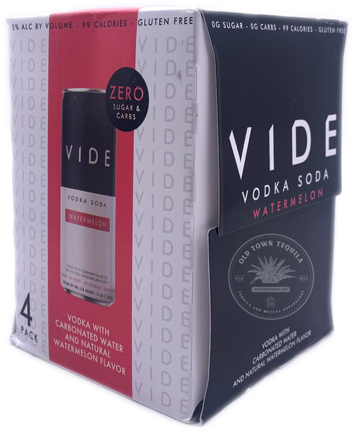 VIDE Watermelon Vodka Soda (4-Pack)