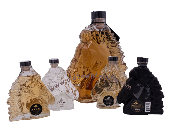 Tequila Cabal (Horse Head ) Anejo 750ml with set of 4 Expresion 100ML