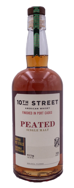 10th Street Port Cask Finish Peated Single Malt 750ml