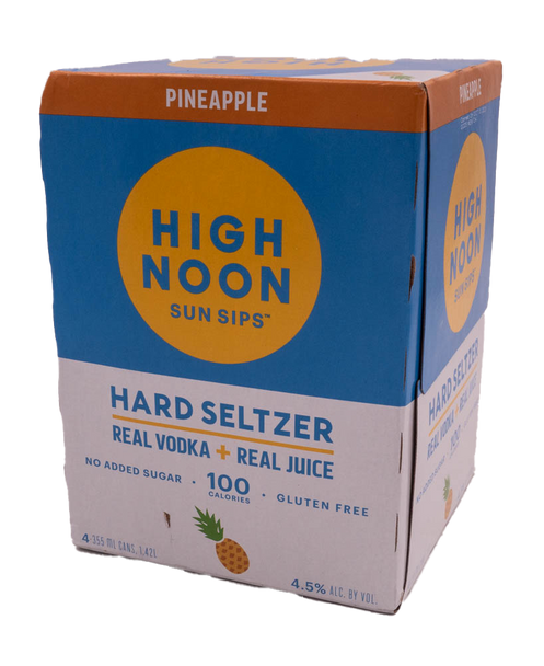 High Noon Pineapple Hard Seltzer 4-Pack 355ml