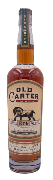 Old Carter Straight Rye Whiskey Batch No. 7