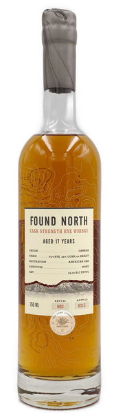 Found North 17 Year Old Cask Strength Rye Whisky Batch 003