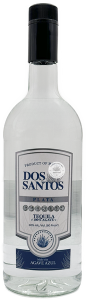 Dos Santos Plata Tequila 1 Liter 