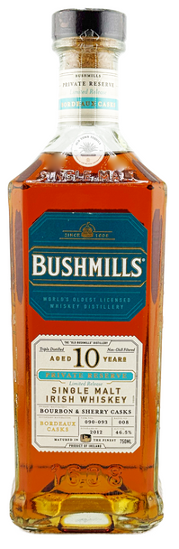 Bushmills Bordeaux Casks 10 Years Single Malt Irish Whiskey