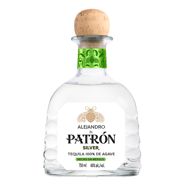 Patron Silver with Custom Label (tequila)