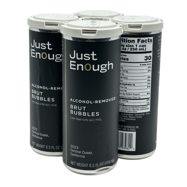 Just Enough Alcohol-Removed Brut Bubbles 4 Pack 250ml