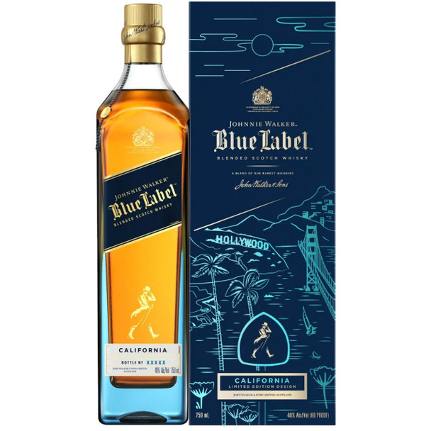 Johnnie Walker Blue Label California Edition Blended Scotch Whisky 750mL