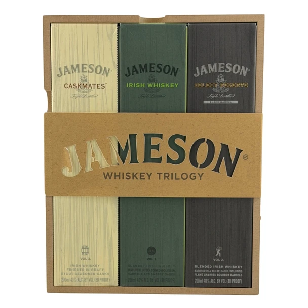 Jameson Irish Whiskey Trilogy Gift Pack 3 Pack 200ml