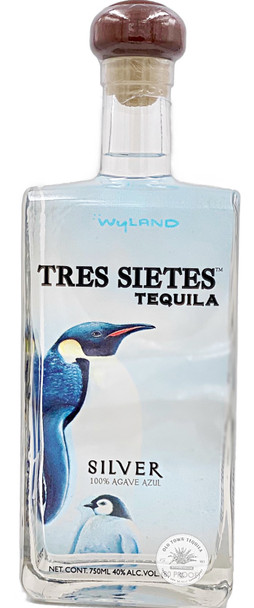 Tres Sietes – Wyland Silver Tequila Artist Edition Penguin