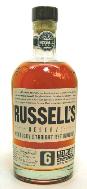 Russell's Reserve 6 year Kentucky Straight Rye Whiskey