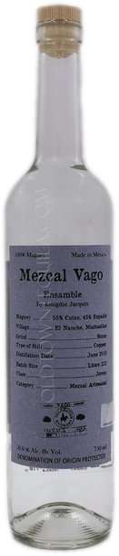 Mezcal Vago Ensamble by Emigdio Jarquin Cuixe and Espadin Joven Mezcal