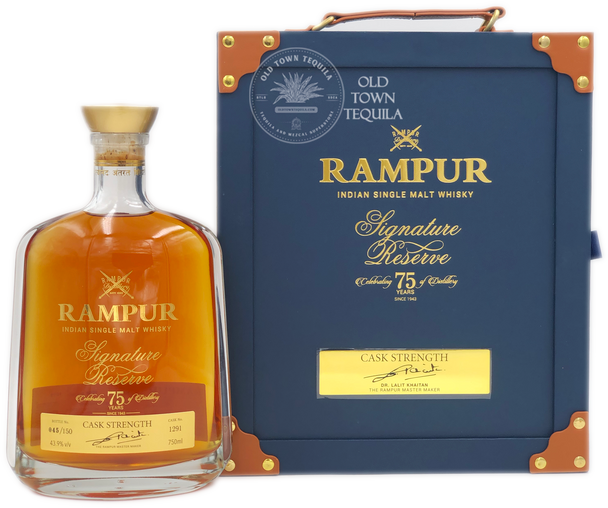 Rampur Indian Single Malt Whisky Signature Reserve Celebrating 75 years of Distillery