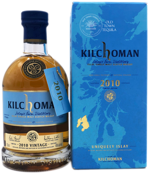 Kilchoman Islay Single Malt Scotch Whisky 2010 Vintage Limited Edition 750ml