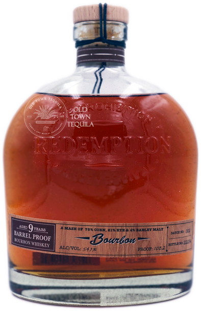 Redemption Pre-Prohibition Whiskey Revival Bourbon Aged 9 Years