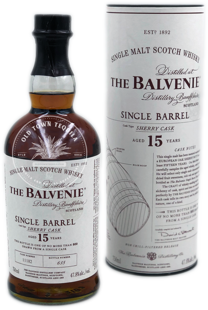 The Balvenie Single Barrel 15 Year Old Sherry Cask Single Malt Scotch Whisky 750ml