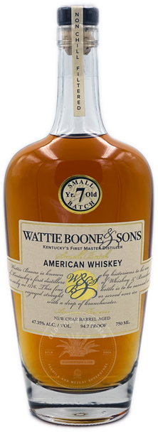 Wattie Boone & Sons Small Batch American Whiskey Aged 7 Years