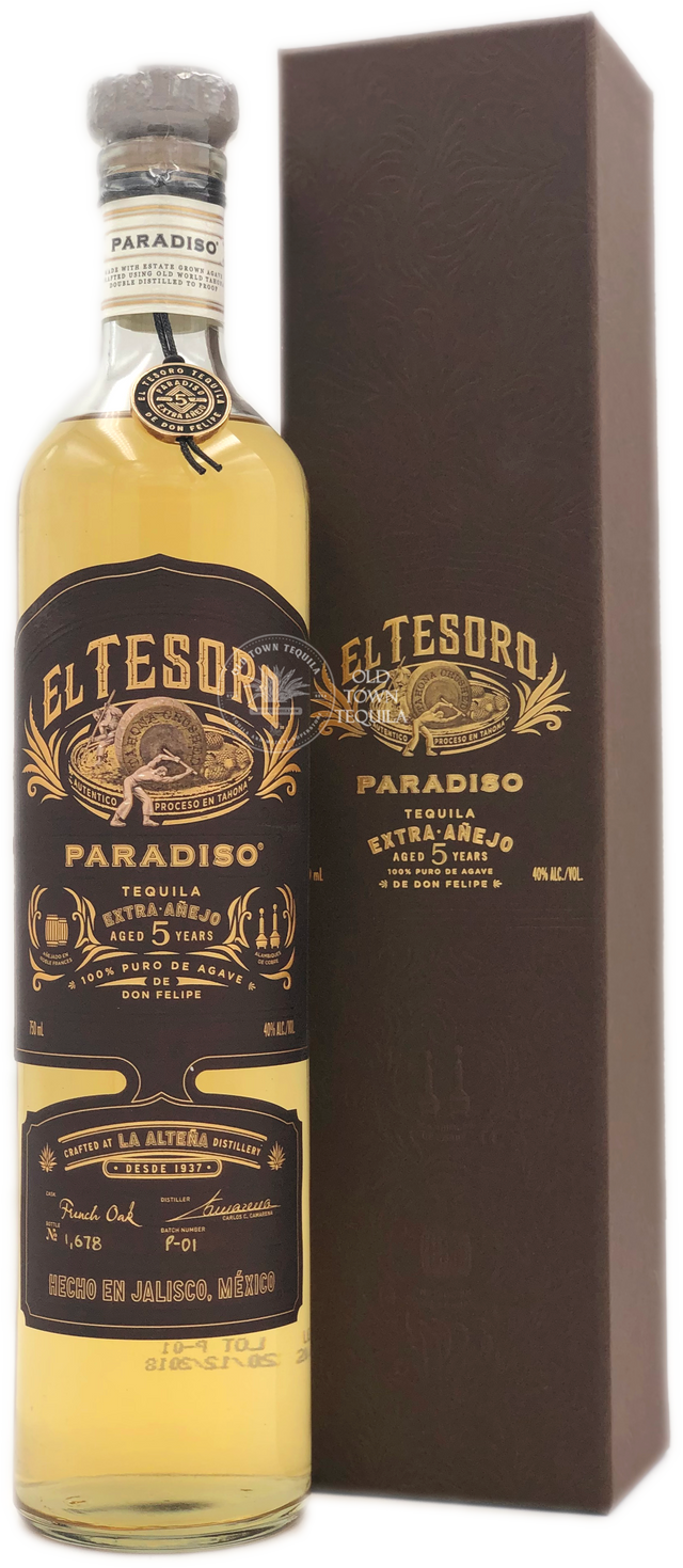 El Tesoro Paradiso 5 Years Extra Anejo (New Bottle) Old Town Tequila