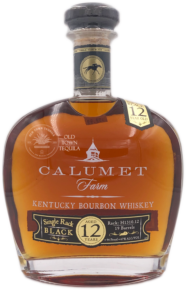 Calumet Farm Kentucky Bourbon Whiskey Single Rack Black Aged 12 Years ...