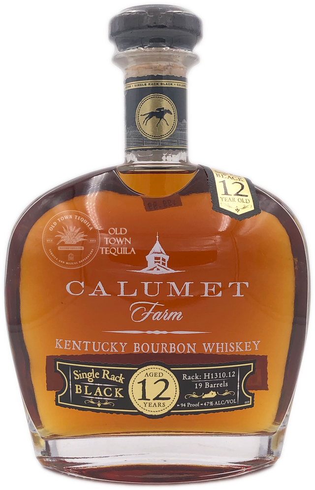 Calumet Farm Kentucky Bourbon Whiskey Single Rack Black Aged 12 Years ...