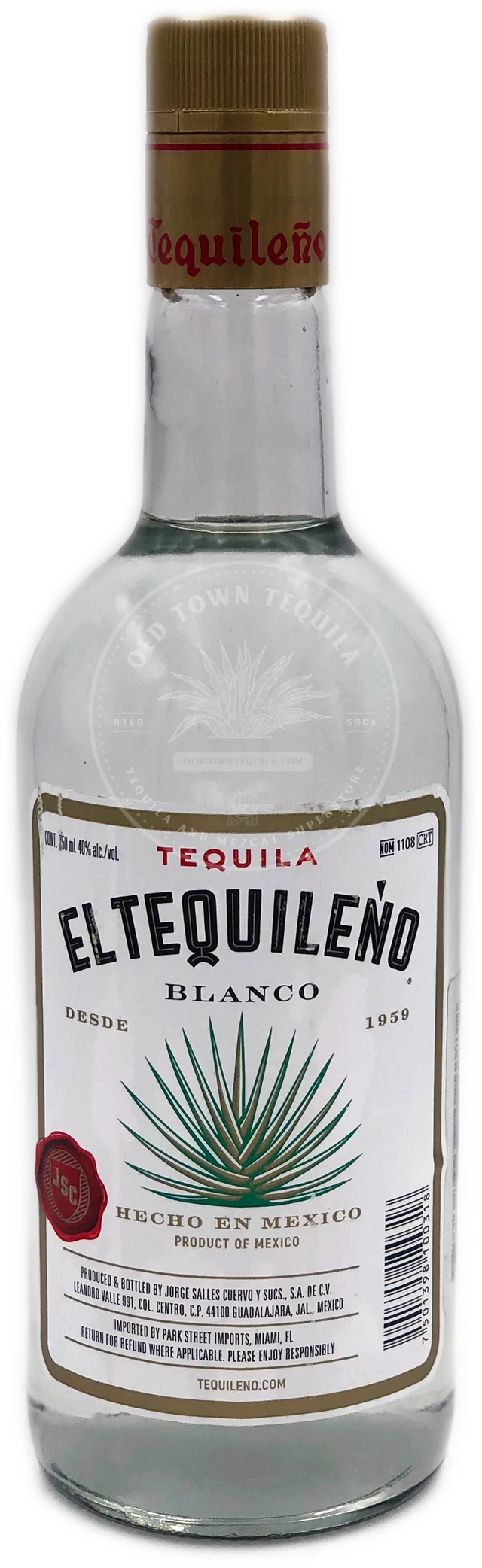 El Tequileno Blanco Tequila 750ml - Old Town Tequila
