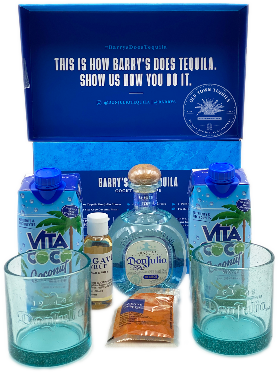 Casamigos Tequila Blanco Gift Set with Margarita Glass Old Town Tequila