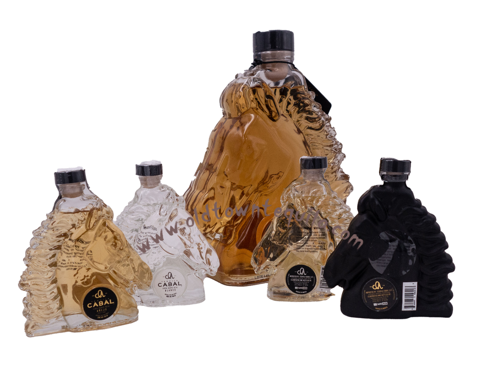 Tequila Cabal (Horse Head ) Anejo 750ml with set of 4 Expresion 100ML