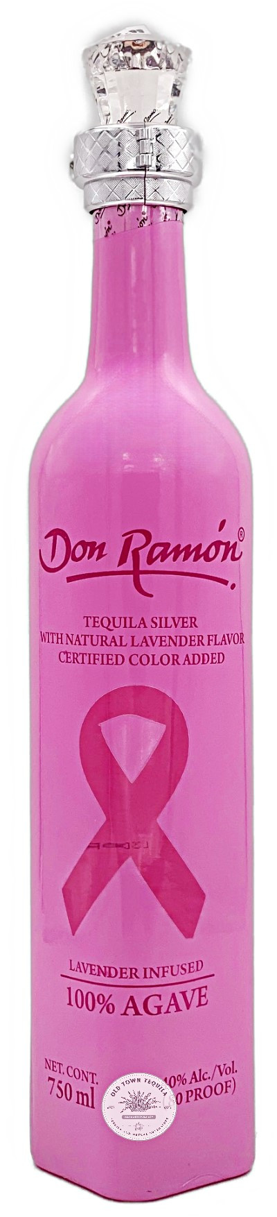 Don Ramon Lavender Infused Tequila (Breast Cancer Logo) Old Town Tequila