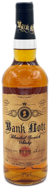 Bank Note Blended Scotch Whisky Aged 5 Years 700ml - Old Town Tequila